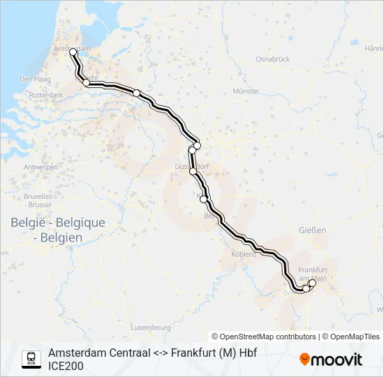 ICE INTERNATIONAL  Line Map