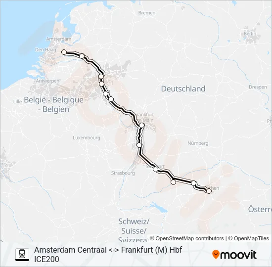 ICE INTERNATIONAL  Line Map