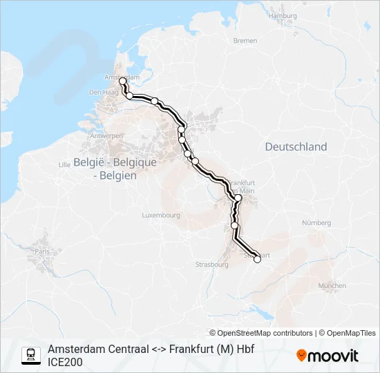 ICE INTERNATIONAL  Line Map