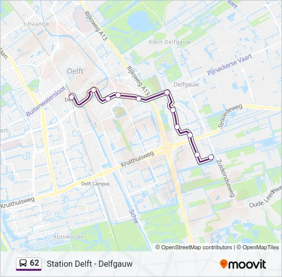  62 lijnkaart