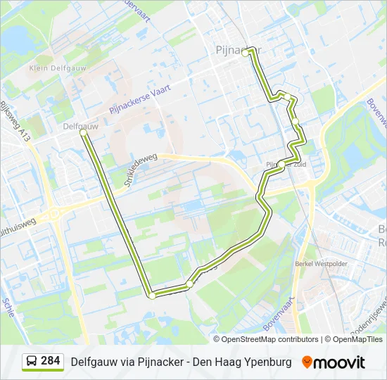 linie 284 Karte