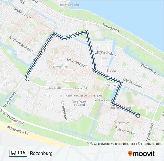 115  Line Map