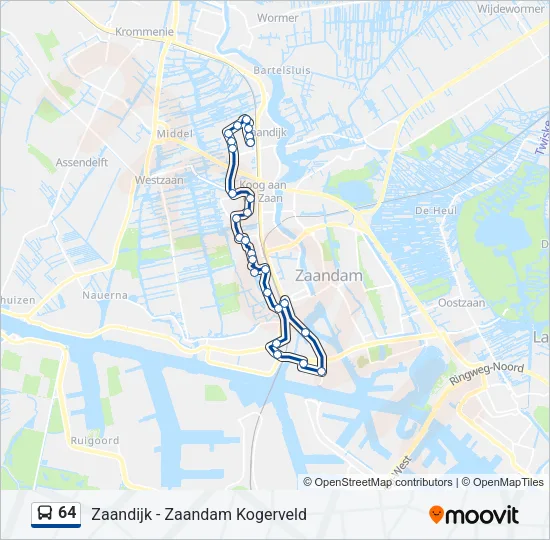 64 Bus Line Map