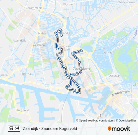 64 Bus Line Map