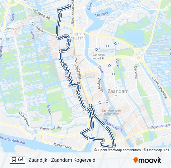 64 Bus Line Map