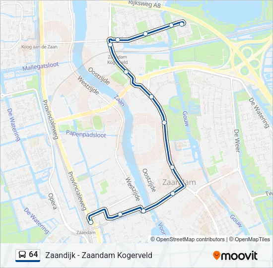 64 Bus Line Map