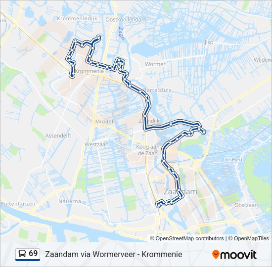 69 Bus Line Map