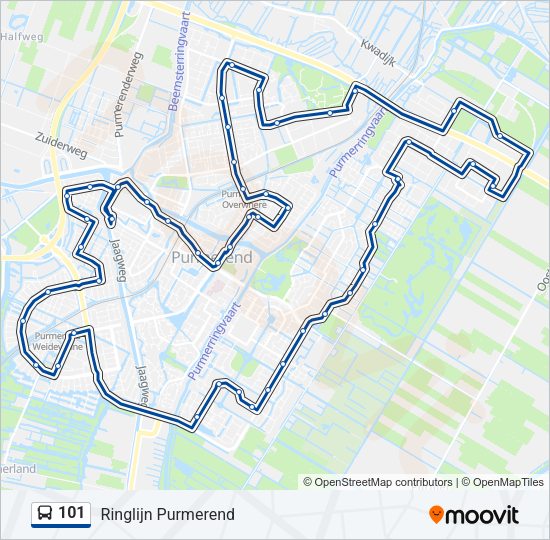 101 Bus Line Map