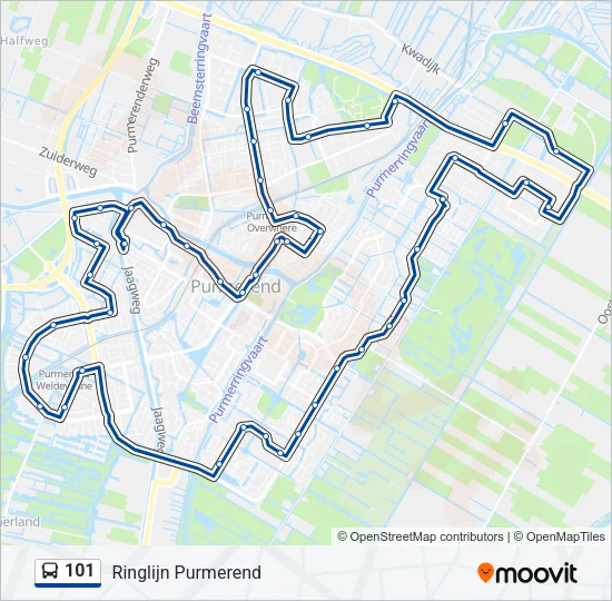 101 Bus Line Map