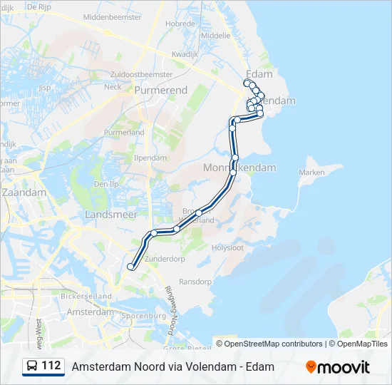 112 Bus Line Map