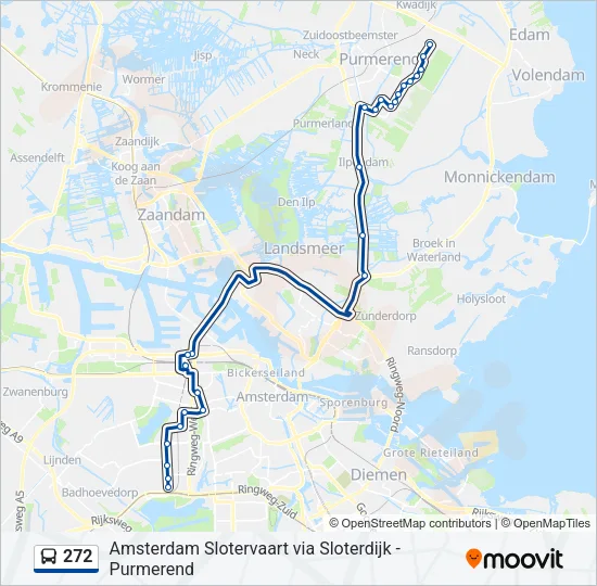 272 Bus Line Map