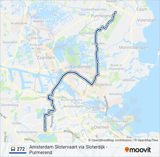 272 Bus Line Map