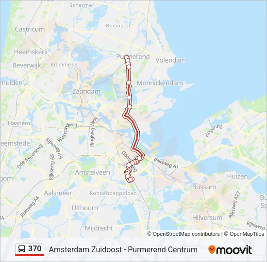 370 Bus Line Map