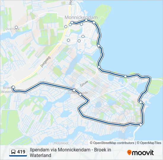 419 Bus Line Map