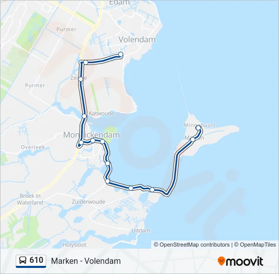 610 Bus Line Map
