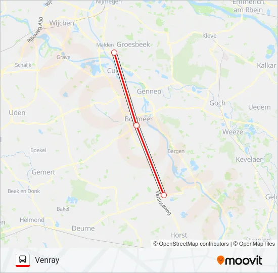 SNELBUS IPV TREIN  Line Map