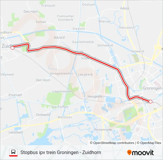 STOPBUS IPV TREIN  Line Map