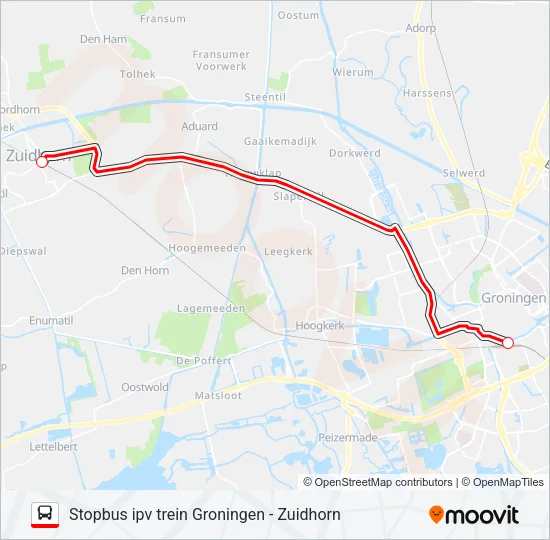 STOPBUS IPV TREIN  Line Map