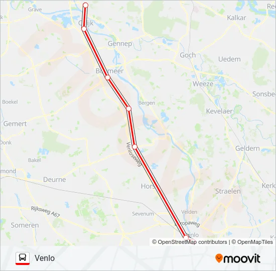 STOPBUS IPV TREIN  Line Map