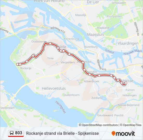 803 Bus Line Map