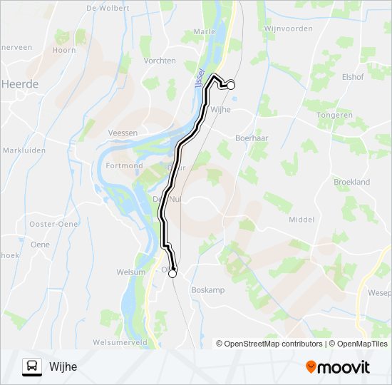 SNELBUS IPV TREIN Bus Line Map