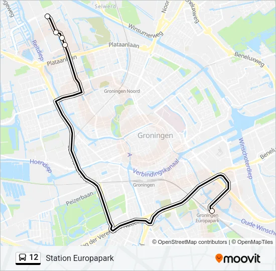 12 Bus Line Map