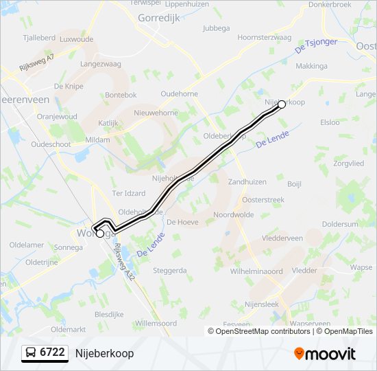 6722 Bus Line Map