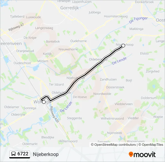 6722 Bus Line Map