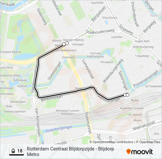 18 Light Rail Line Map