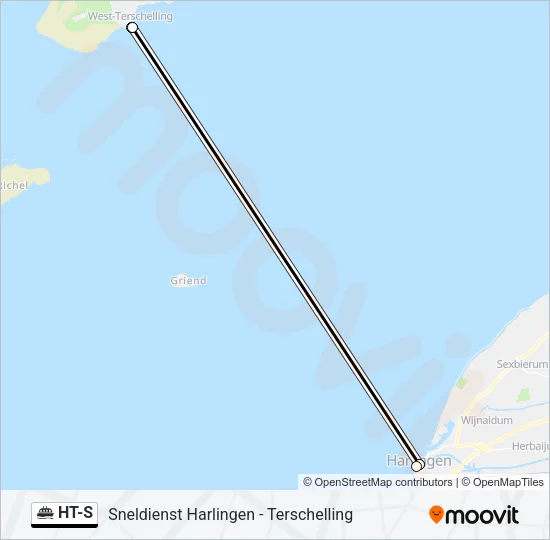 HT-S Ferry Line Map