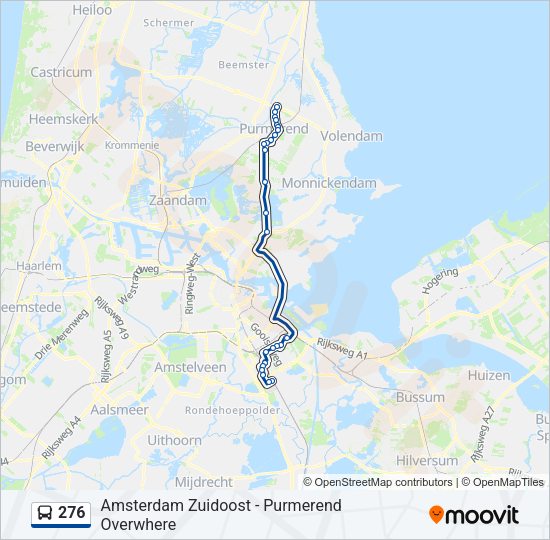 276 Bus Line Map