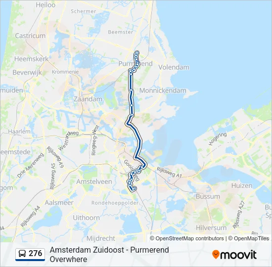 276 Bus Line Map