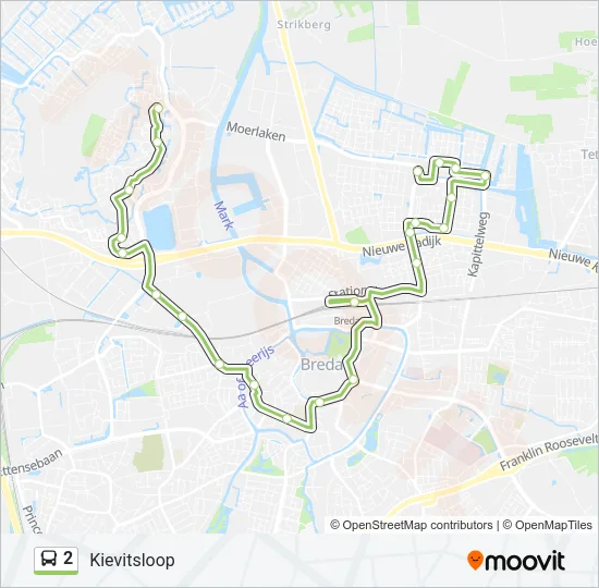 2 Bus Line Map