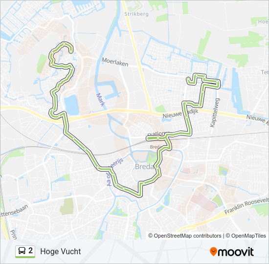 2 Bus Line Map