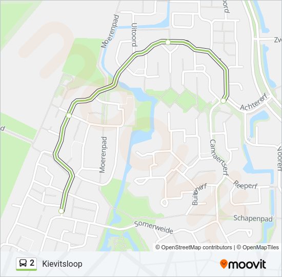 2 Bus Line Map