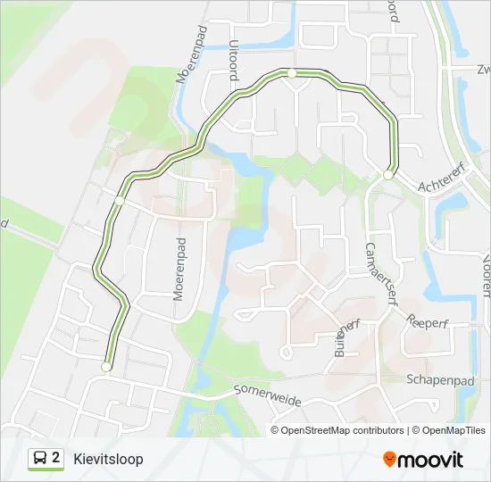 2 Bus Line Map