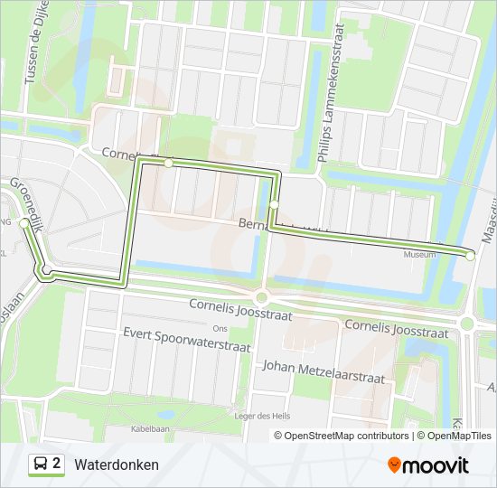 2 Bus Line Map