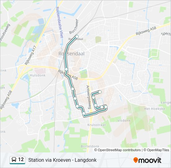 12 Bus Line Map