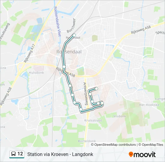 12 Bus Line Map