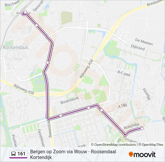 161 Bus Line Map