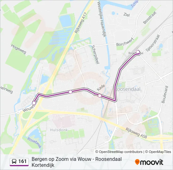 161 Bus Line Map