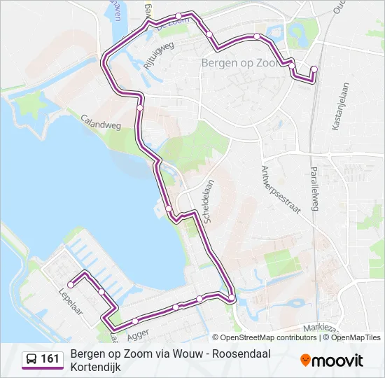 161 Bus Line Map