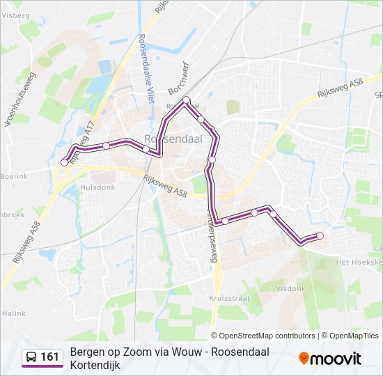 161 Bus Line Map
