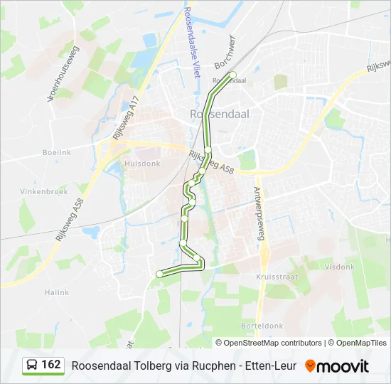 162 Bus Line Map