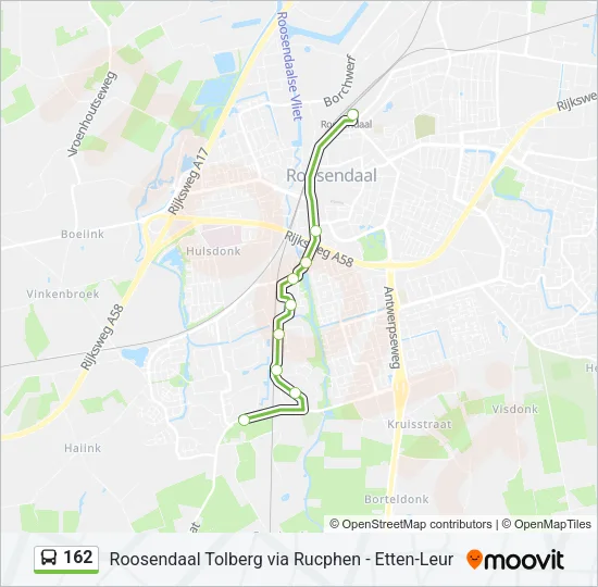 162 Bus Line Map