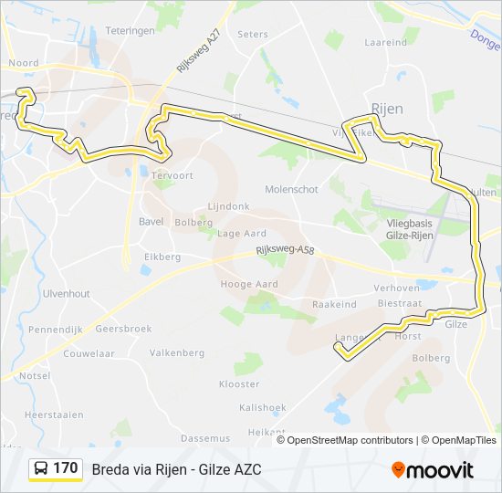 170 Bus Line Map