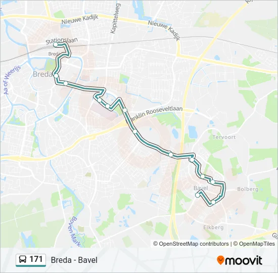 171 Bus Line Map