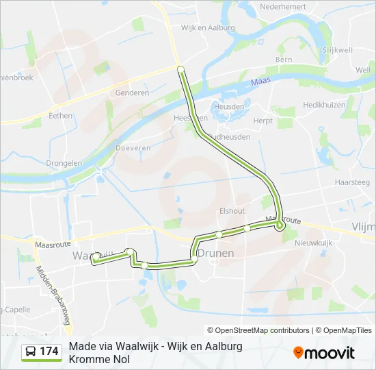 174 Bus Line Map