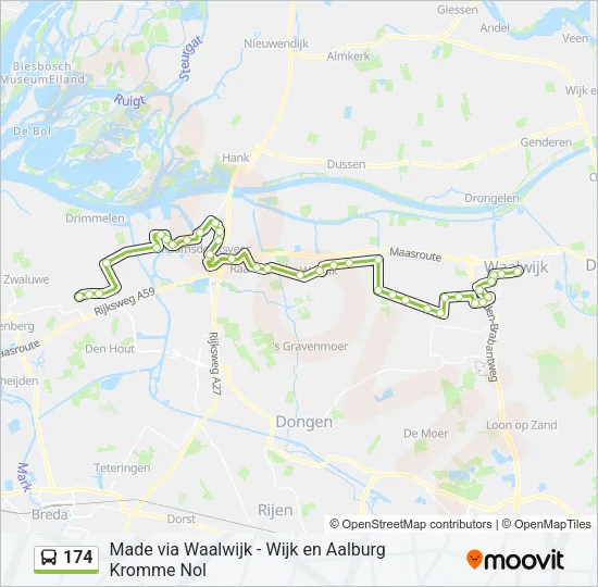 174 Bus Line Map