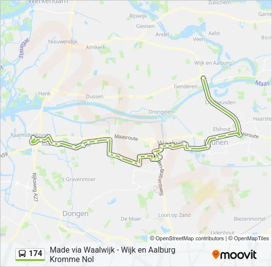 174 Bus Line Map